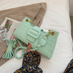 PU Leather Female Bag Women Handbags Shopper Embossed Stone Pattern