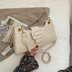 PU Leather Female Bag Women Handbags Shopper Embossed Stone Pattern