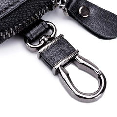 Unisex PU Leather Key Wallet Zipper Car Key Bag Mini Storage Bags