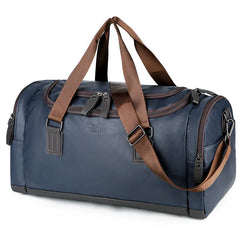 Waterproof PU Leather Travel Bag Outdoor Weekend Gym Duffle Bag