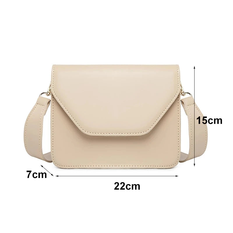 Retro Khaki Green Shoulder Bag Wide Strap Flap Shopper Bag