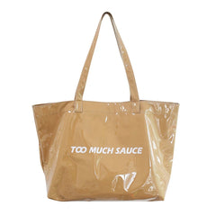 PVC Canvas Tote Bags Large Capacity Travel Beach Women Handbags
