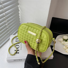Small Crossbody Bag for Women Chain Strap Diamond Lattice Women's Shoulder Bag