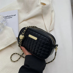 Small Crossbody Bag for Women Chain Strap Diamond Lattice Women's Shoulder Bag
