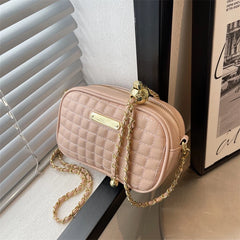 Small Crossbody Bag for Women Chain Strap Diamond Lattice Women's Shoulder Bag