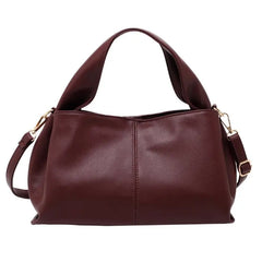 Pleated Crossbody Bag Soft PU Shoulder Tote Clutch for Women