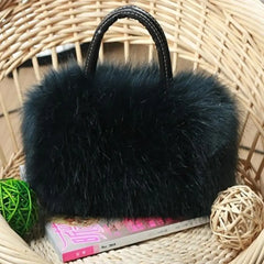 Plush Fluffy Handbag Crossbody Evening Party Prom Purse