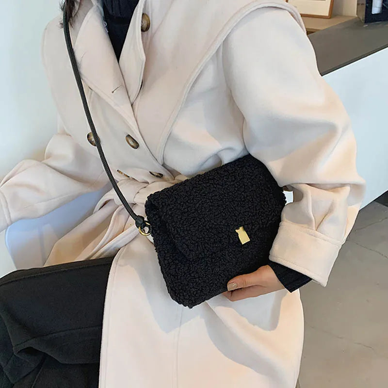 Plush Women Shoulder Bags Messenger Bag Travel Women Small Purse And Handbag