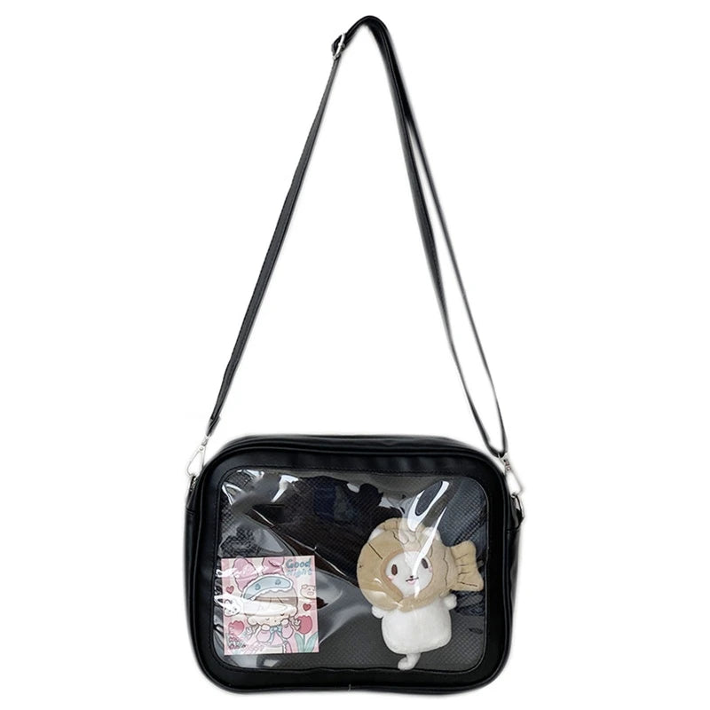 Sweet Lolita Crossbody Bag Transparent Pocket Japanese Style Shoulder Purse