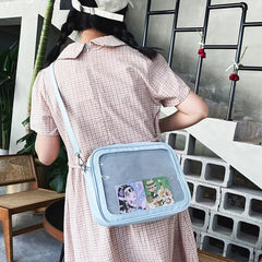Sweet Lolita Crossbody Bag Transparent Pocket Japanese Style Shoulder Purse