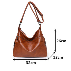 Vintage Women Hand Bag Large Soft Casual Hobo Handbag