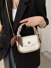 PU Leather Shoulder Bags for Women Top Handle Small Flap Crossbody Bag