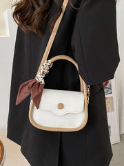 PU Leather Shoulder Bags for Women Top Handle Small Flap Crossbody Bag