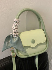 PU Leather Shoulder Bags for Women Top Handle Small Flap Crossbody Bag