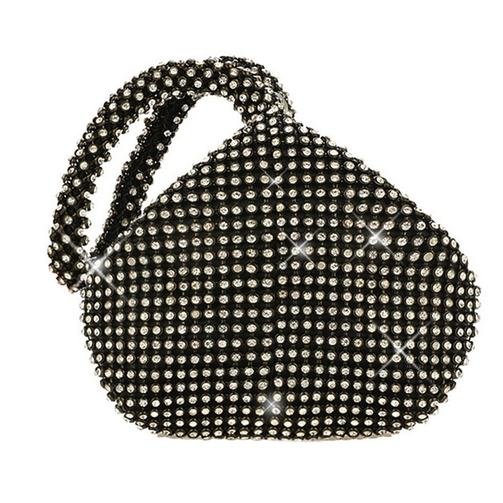 Glitter Triangle Women Handbag Rhinestone Party Bling Prom Clutch