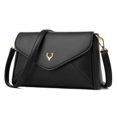 Leather Shoulder Bag Small Flap Messenger Bags Women Crossbody