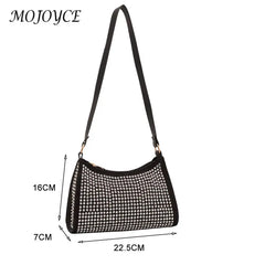 Rhinestone Shoulder Bag for Women Dinner Wedding Handbag Tote Bag