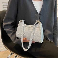 Sparkling Rhinestones Diamond Shoulder Clutch Bag for Women