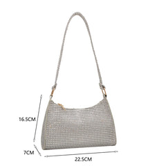 Sparkling Rhinestones Diamond Shoulder Clutch Bag for Women