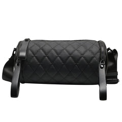 Rhombic Cylindrical Nylon Shoulder Bag for Women