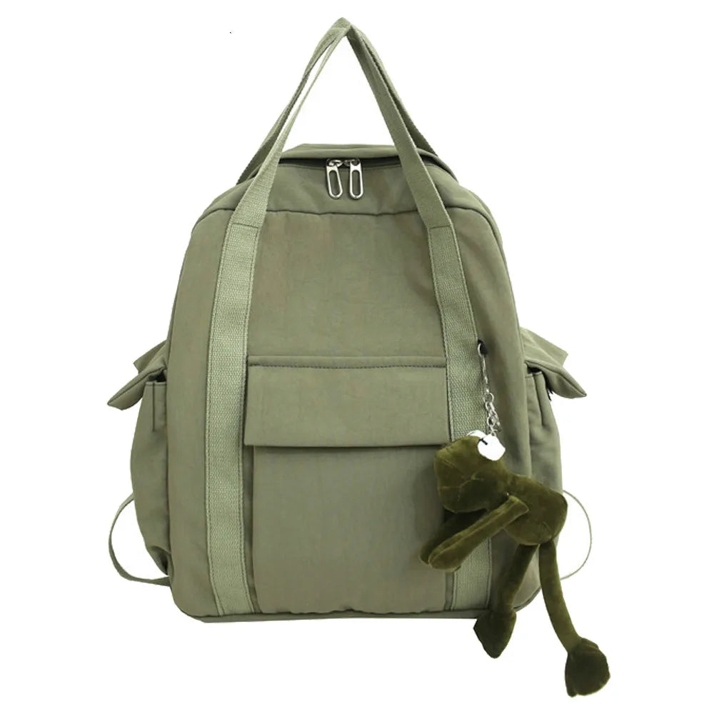 Women Frog Backpack Waterproof Bagpack School Bags Teenage Girls