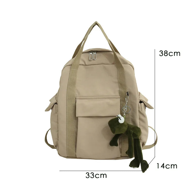 Women Frog Backpack Waterproof Bagpack School Bags Teenage Girls