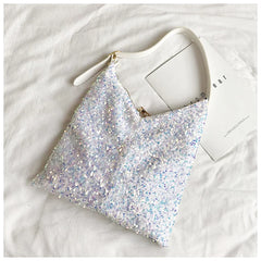 Sequins Women Shoulder Bags Handbags Large Capacity Tote Messenger Bag Lady