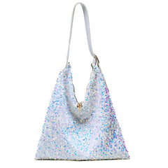 Sequins Women Shoulder Bags Handbags Large Capacity Tote Messenger Bag Lady