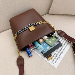 Small Chain Women Handbags High Ladies Shoulder Bucket Bag