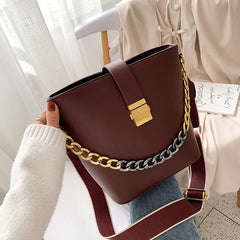 Small Chain Women Handbags High Ladies Shoulder Bucket Bag