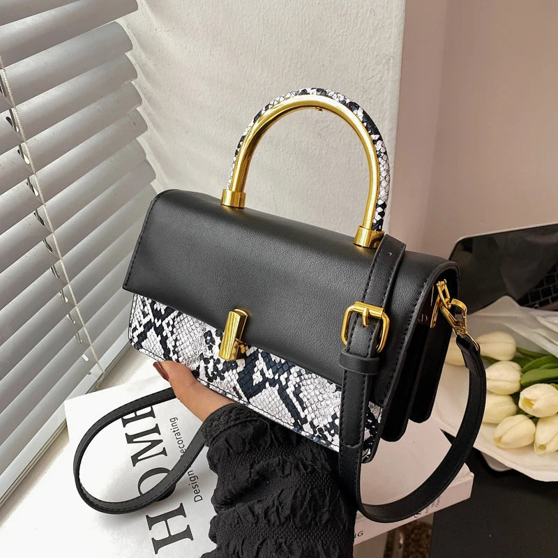 Women's PU Leather Crossbody Square Flap Shoulder Bag Tote Purse