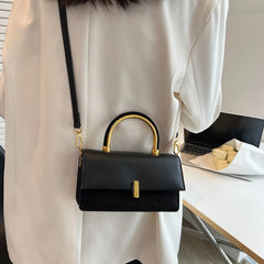 Women's PU Leather Crossbody Square Flap Shoulder Bag Tote Purse