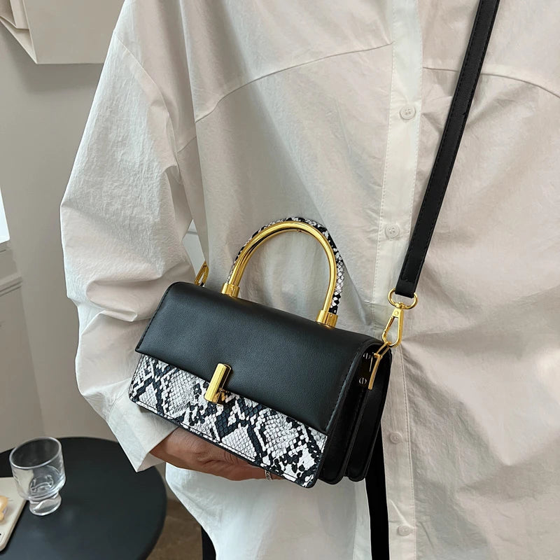 Women's PU Leather Crossbody Square Flap Shoulder Bag Tote Purse