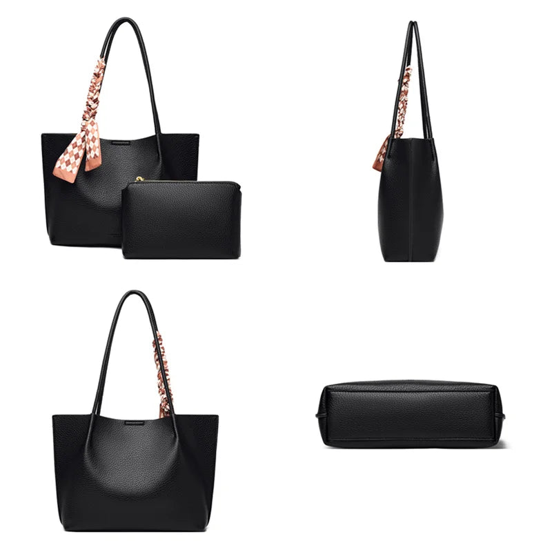 Soft Leather Crossbody Bags Large Capacity Shoulder Messenger