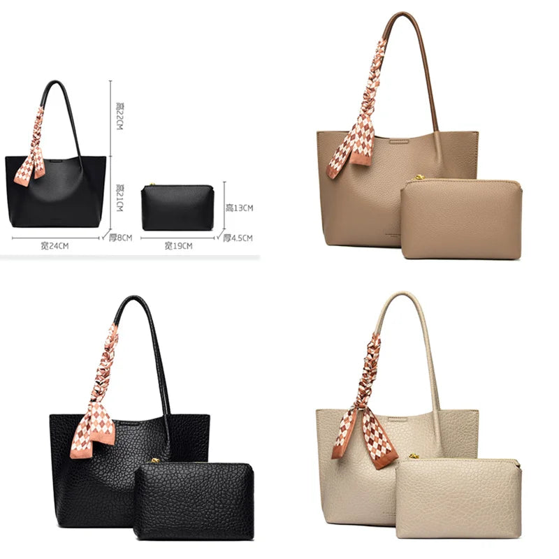 Soft Leather Crossbody Bags Large Capacity Shoulder Messenger