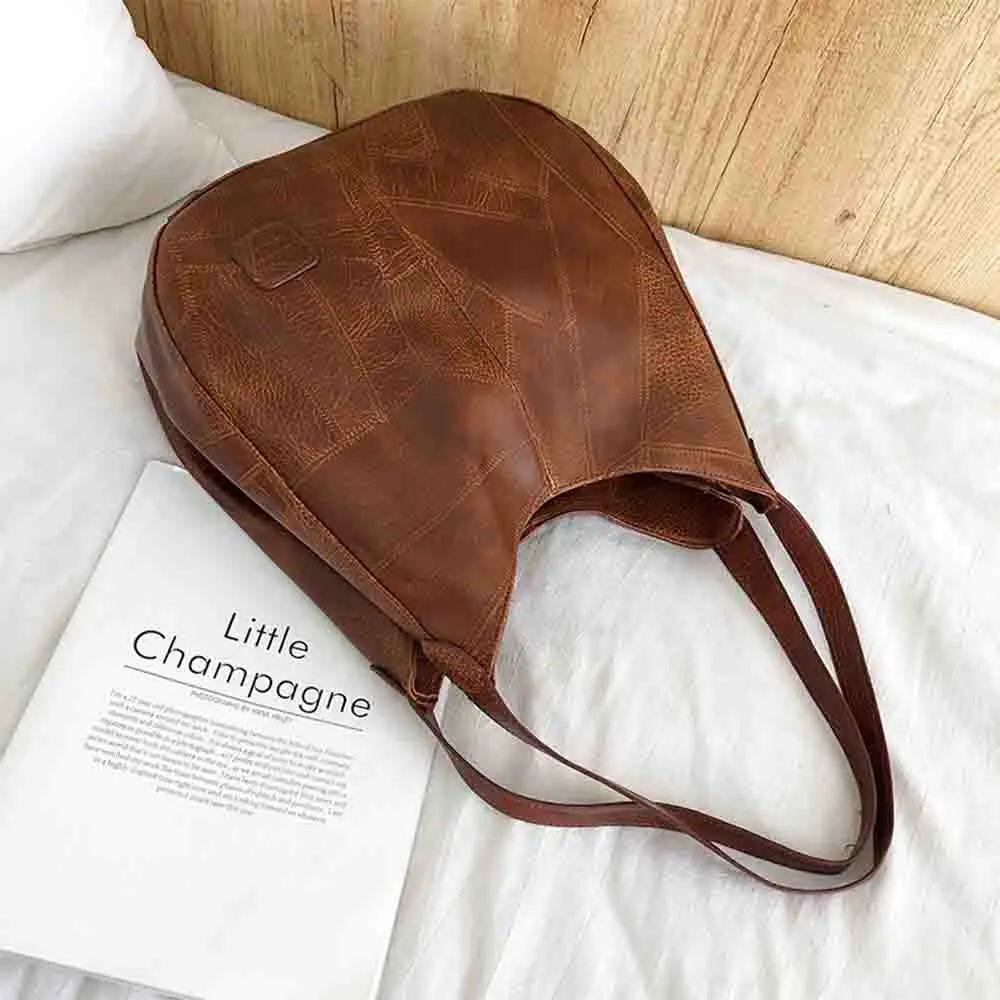 Soft Leather Handbags Roomy Shopper Bags Female Crossbody Shoulder Tote