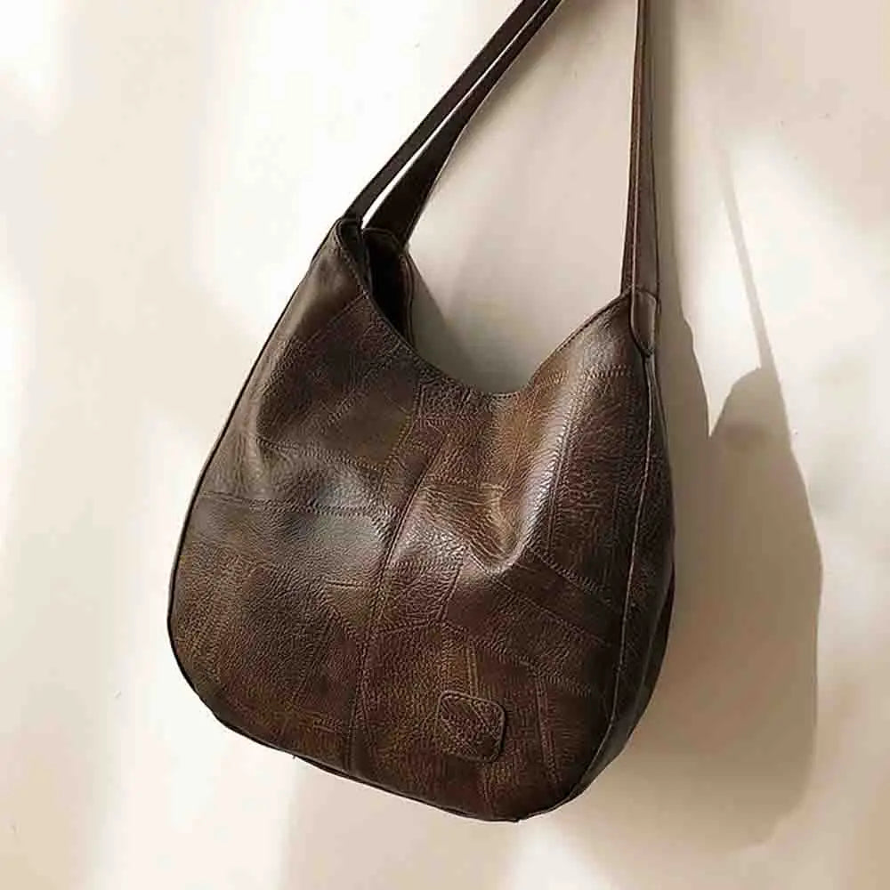 Soft Leather Handbags Roomy Shopper Bags Female Crossbody Shoulder Tote
