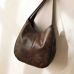 Soft Leather Handbags Roomy Shopper Bags Female Crossbody Shoulder Tote