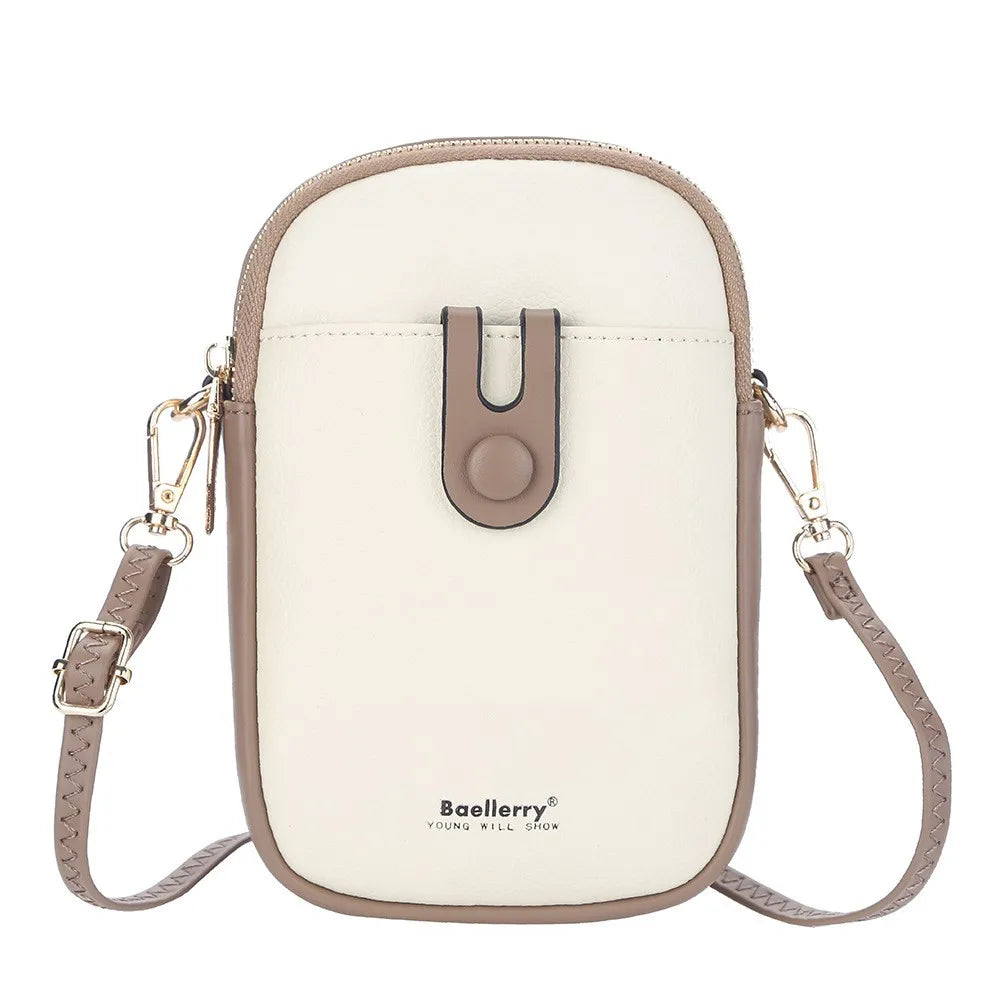 Soft Leather Messenger Bag Women Clutch Crossbody Shoulder Phone Purse