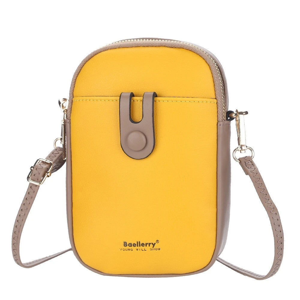 Soft Leather Messenger Bag Women Clutch Crossbody Shoulder Phone Purse