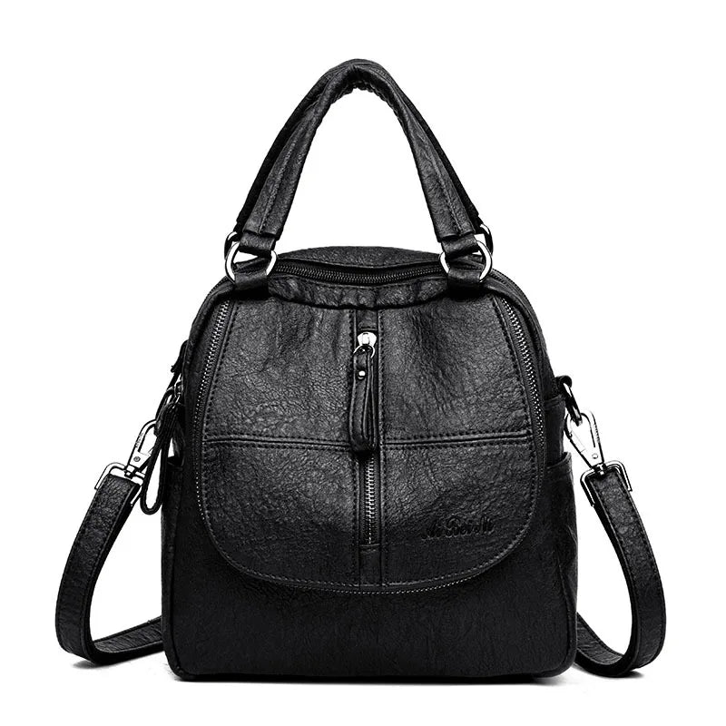 Soft Leather Personality Multi-functional Women's Bag