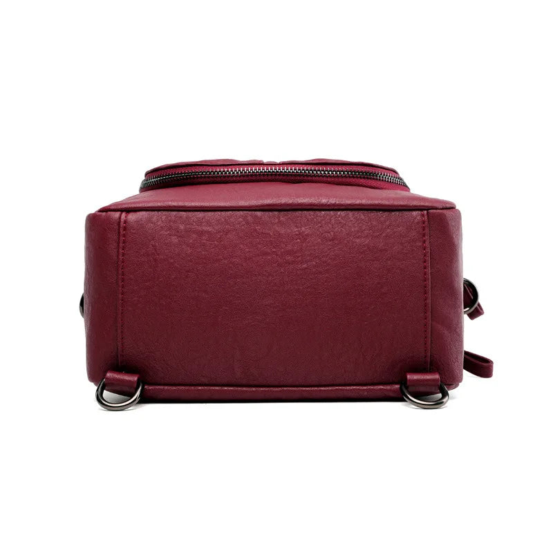 Soft Leather Personality Multi-functional Women's Bag