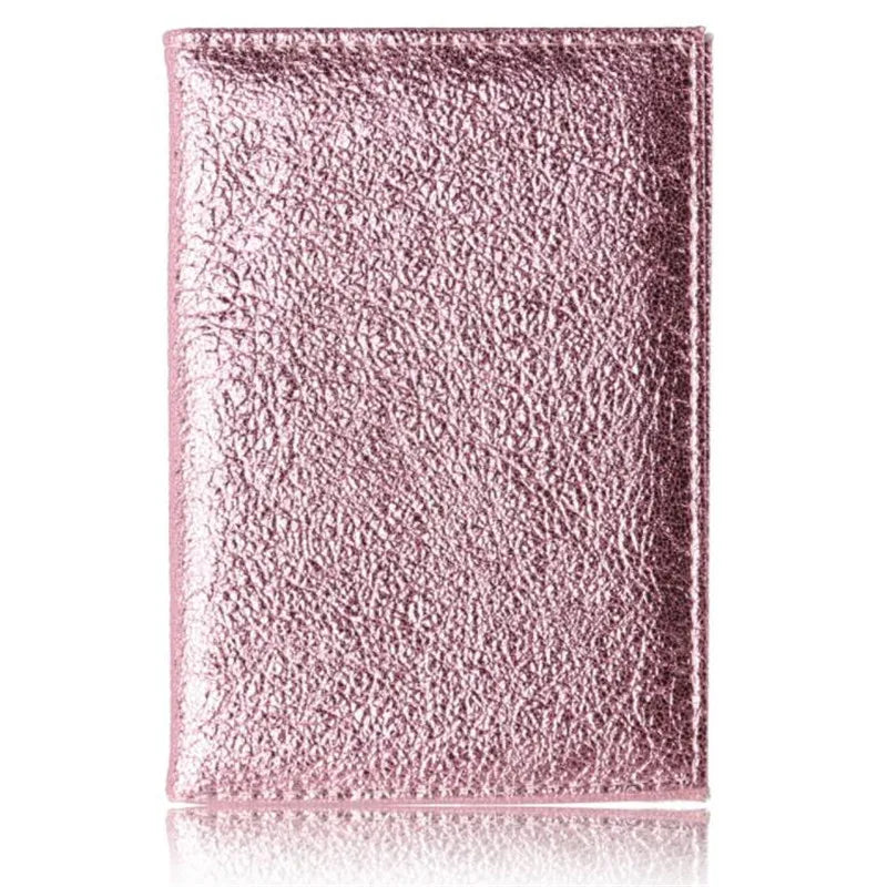 Glitter Passport Cover Pink Leather Passport Wallet Girl Holder