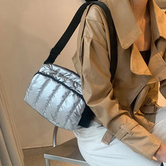 Winter Crossbody Down Bag Space Cotton Shoulder Bag