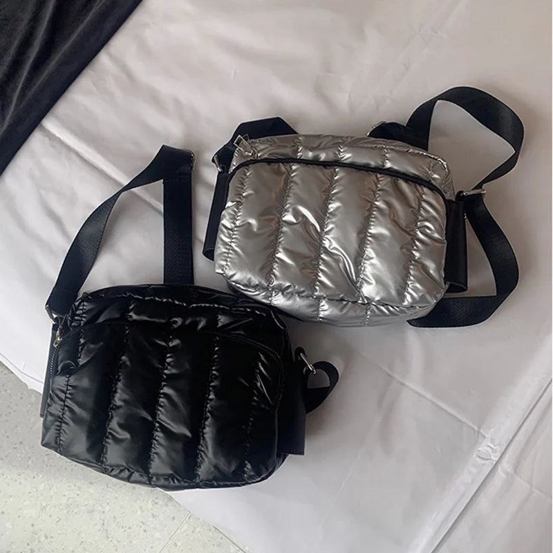 Winter Crossbody Down Bag Space Cotton Shoulder Bag