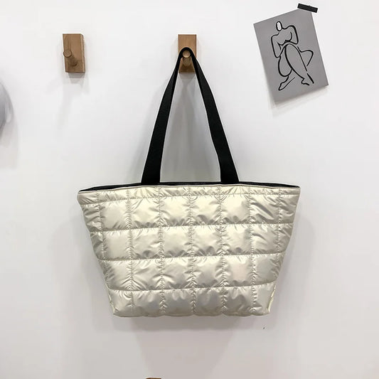 Winter Crossbody Down Bag Handbag Shoulder Strap Messenger Pack