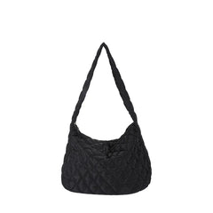 Winter Crossbody Down Bag Handbag with Wide Shoulder Strap