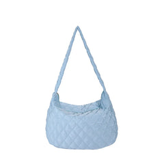 Winter Crossbody Down Bag Handbag with Wide Shoulder Strap