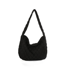 Winter Crossbody Down Bag Handbag Wide Shoulder Strap Messenger Pack