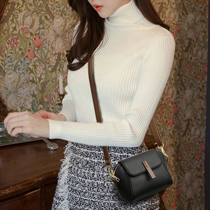 Women's Flap Messenger Crossbody Bag Small Square Handbag